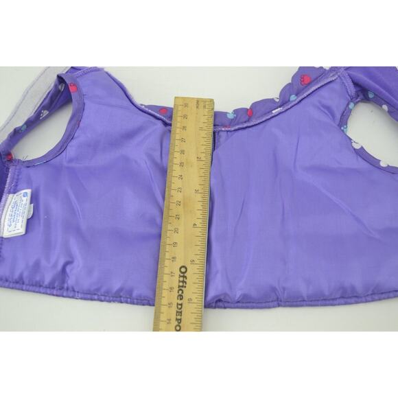 build a bear clothes Purple Dog Plush Vest with Pawprints white pink blue hole - Picture 9 of 9